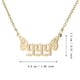 thumbnail image 2 of Joyería de Acero Inoxidable Mujeres Luz Ángel Número Colgante Collar 000 999, 2 of 6