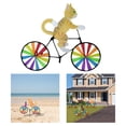 thumbnail image 2 of Injueey Plastic Windmill Pinwheel Wind Spinner Kids Decor Party Toy Garden Lawn Kits de decoración para fiestas gato amarillo, 2 of 6
