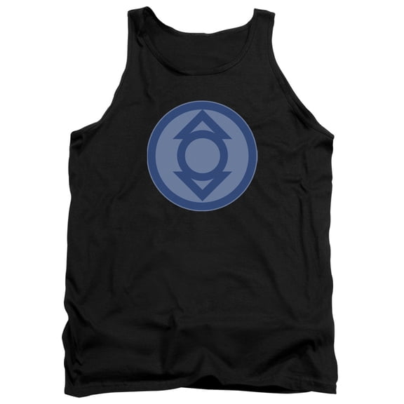 Green Lantern Indigo Symbol Adult Tank Top Black