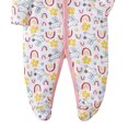 thumbnail image 3 of ATAIKU Infant Baby Girls' Sleep and Play Footed Pajamas One-Piece Sleeper Button Romper Jumpsuit Cotton PJs For Newborn, 3 of 5