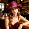 thumbnail image 6 of LILIYA Light Up Cowboy Hat for Women Men, Sparkly Glitter Space Cowboy Hat for Party Show Performance Birthday Dress-Up Cowboy Cowgirl Hats, 6 of 6