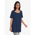 thumbnail image 4 of Women's Plus Size Short Sleeve V-Neck T-Shirt - Casual Summer Tops, Comfortable Breathable Tee Shirt, 4 of 6