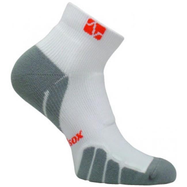 Vitalsox VT6810 Italian Made Compression Ligament Support Sport Crew Socks with Silver DrystatItalian Large 1 pair Fitted White 