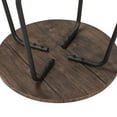 thumbnail image 5 of VECELO Metal Round Side End Table, Modern Nightstand for Bedroom/Living Room/Office, Brown, 5 of 6