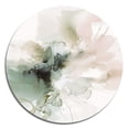 thumbnail image 2 of Designart "Modernity Essence Green and Cream I" Abstract Metal Round Wall Art Prints, 2 of 5