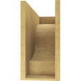 thumbnail image 4 of 8"W x 24"D x 16"H Classic Newport Rough Cedar Woodgrain TimberThane Corbel, Primed Tan, 4 of 6