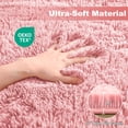 thumbnail image 6 of Nefoso Shag Area Rug, 8ft x 10ft Soft Fluffy Area Rugs for Living Room Bedroom Decor Carpet, Pink, 6 of 10