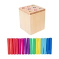 thumbnail image 3 of TISHITA Wooden Learning Color Shape Sorting Toy Wooden Box Toy for Girls Boys Toddlers Sticks, 3 of 8