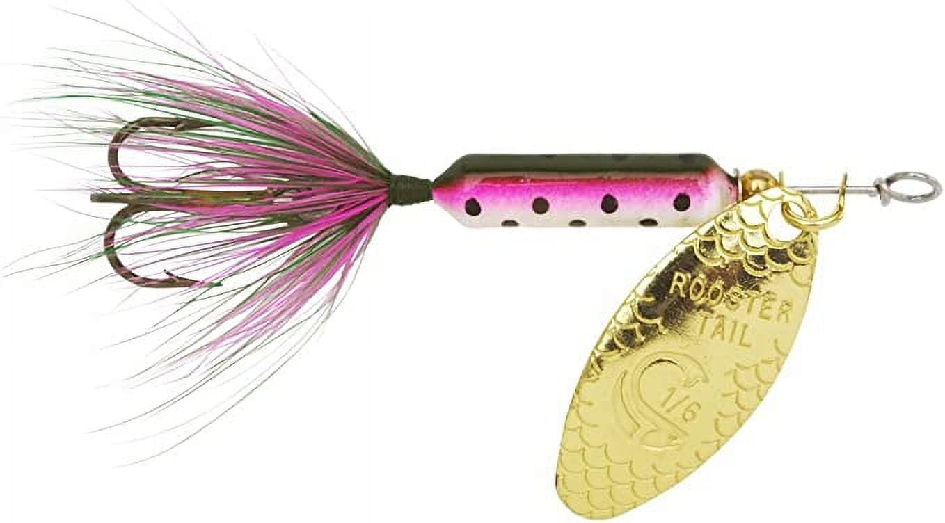 Yakima Bait Worden's Original Rooster Tail, Inline Spinnerbait Fishing Lure,  Frog Spot, 1/16 oz.