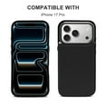 thumbnail image 5 of Pure Black Leather Wallet Case for iPhone 12 mini Wallet Case Card Holder Flip, 5 of 8