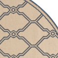 thumbnail image 4 of SAFAVIEH Outdoor LND124N Linden Collection Cream / Blue Rug, 4 of 6