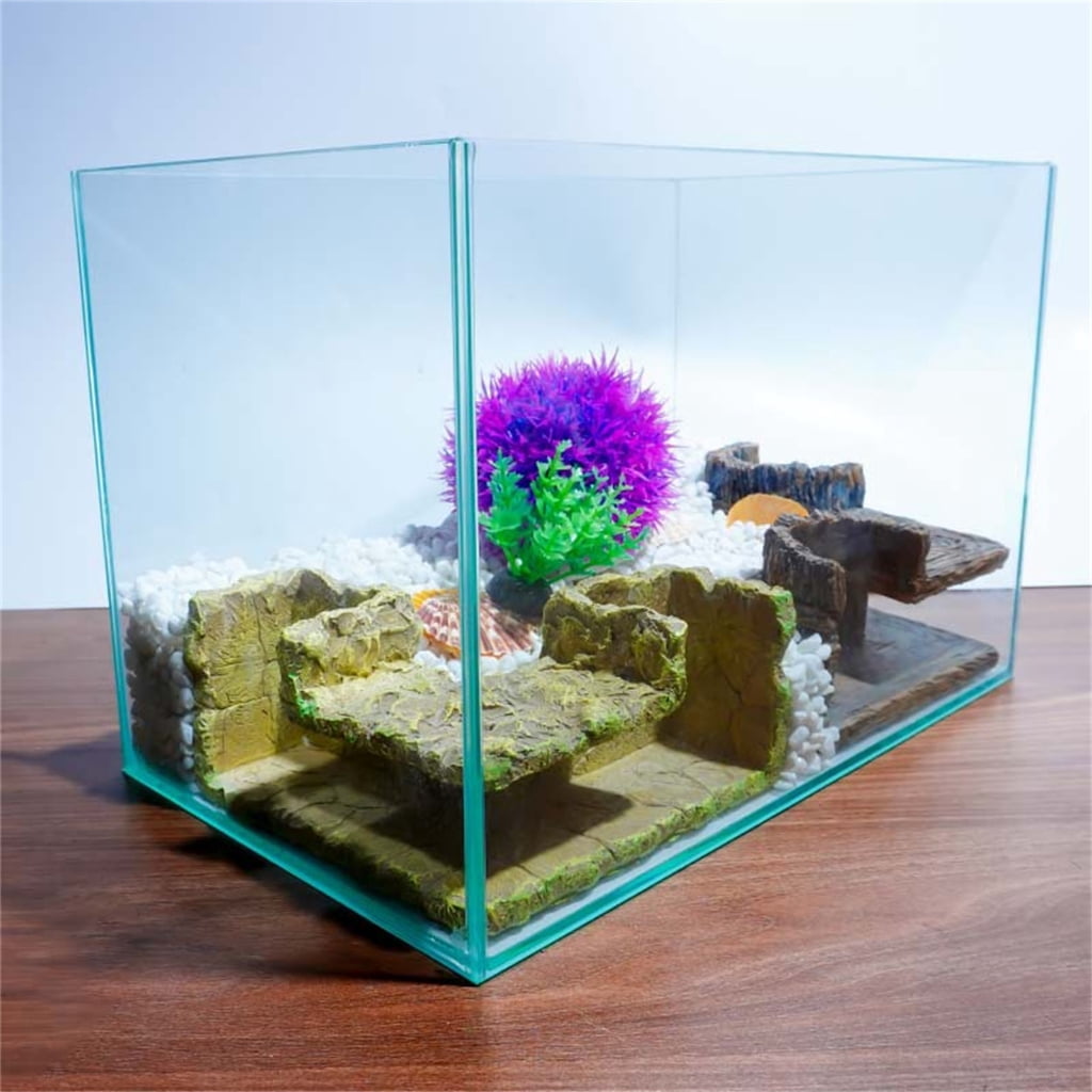 Realistic Stone Cave Fish Tanks Decorative Resin Tunnel Shelter For Aquariums Fish And Shrimp Habitats Landscape Accesso