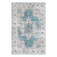 thumbnail image 3 of Unique Loom Charm Collection Area Rug - Wishbone (4' 1" x 6' 1" Rectangle Turquoise/Cream), 3 of 7