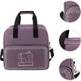 thumbnail image 3 of Sewing Machine Storage Bag, Sewing Machine Carrying Case with Handle, Organizer Outdoor Sewing Tote Bag Yarn Storage Holder, Purple, 3 of 5