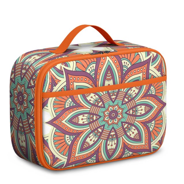 Boîte Isotherme Mandala Boho Chic Design Géométrique Tribal Étanche pour Étudiants