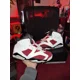 thumbnail image 1 of Ni - ke Size 9- Air Jordan 6 Retro 2014 Carmine White Red Shoes 384664-160, 1 of 5