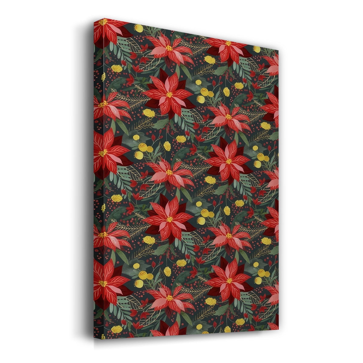 Bright Christmas Night Collection E- Gallery Wrapped Canvas
