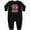 AB-Black, variant on Firefighter Daddy Baby Fireman Baby Fleece Romper