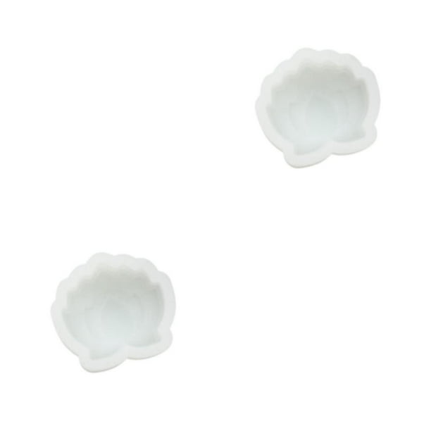 Billuyoard Molde de silicona para pastel Mooncake, molde para galletas, galletas, gelatinas, restaurante, herramienta reutilizable para hornear, Flor 2piezas