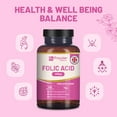 thumbnail image 3 of Folic Acid+ 400 mcg - Vegan Tablets with Vitamin B12 & Iodine | Vitamin B9 Tablets | Pregnancy Care Supplement - Supports Immune System & Maternal Tissue Growth | Made in UK by Prowise, 3 of 5