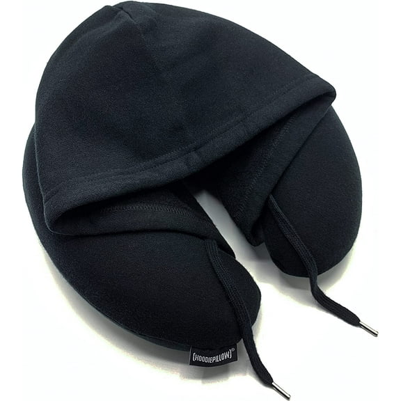 Travel Pillow Black - Featured on Shark Tank | Patented Design for Ultimate Comfort