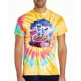 thumbnail image 2 of Wild Bobby, Cute Trippy Space Cat Riding Pizza, Animal Lover, Tie-Dye Tees, Aurora, Large, 2 of 3