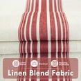 thumbnail image 4 of DriftAway Chris Linen Blackout Curtains with Thermal and Sound Reducing Layer 108 Inches Long for Bedroom Striped Printed Drapes Thermal Insulated Lined Window Treatments for Living Room Linen Red, 4 of 8