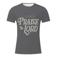 thumbnail image 4 of Christian Jesus Shirts for Men Faith Religious Praise T Shirt The Lord Bible Verse Graphic Tees Grey M, 4 of 6