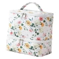 thumbnail image 4 of Estuche organizador de esmaltes de uñas con cierre de cremallera, regalo para mujer, bolsa de maquillaje Blanco, 4 of 9