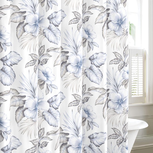 Cortina de ducha Tommy Bahama Casablanca Garden Grey 180x180 cm