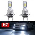 thumbnail image 5 of 2*H7 LED Car Headlight Bulbs DC 12-24V Xenon White Daytime Running Lights High Low Beam 55W 8000LM 6000K Super Bright Car Lights, 5 of 5