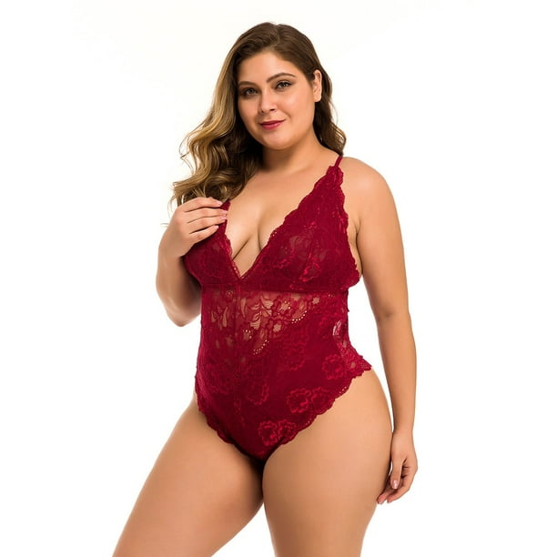  Womens Red Bodysuit Shapewear Workout Sexy Tops Summer Outfits  Long Sleeves Thong Shaper Mesh Lingerie Black Red White Casual Bodysuit  Club Outfits Leggings Plus Size Bodysuit for Going Out Valentines Day
