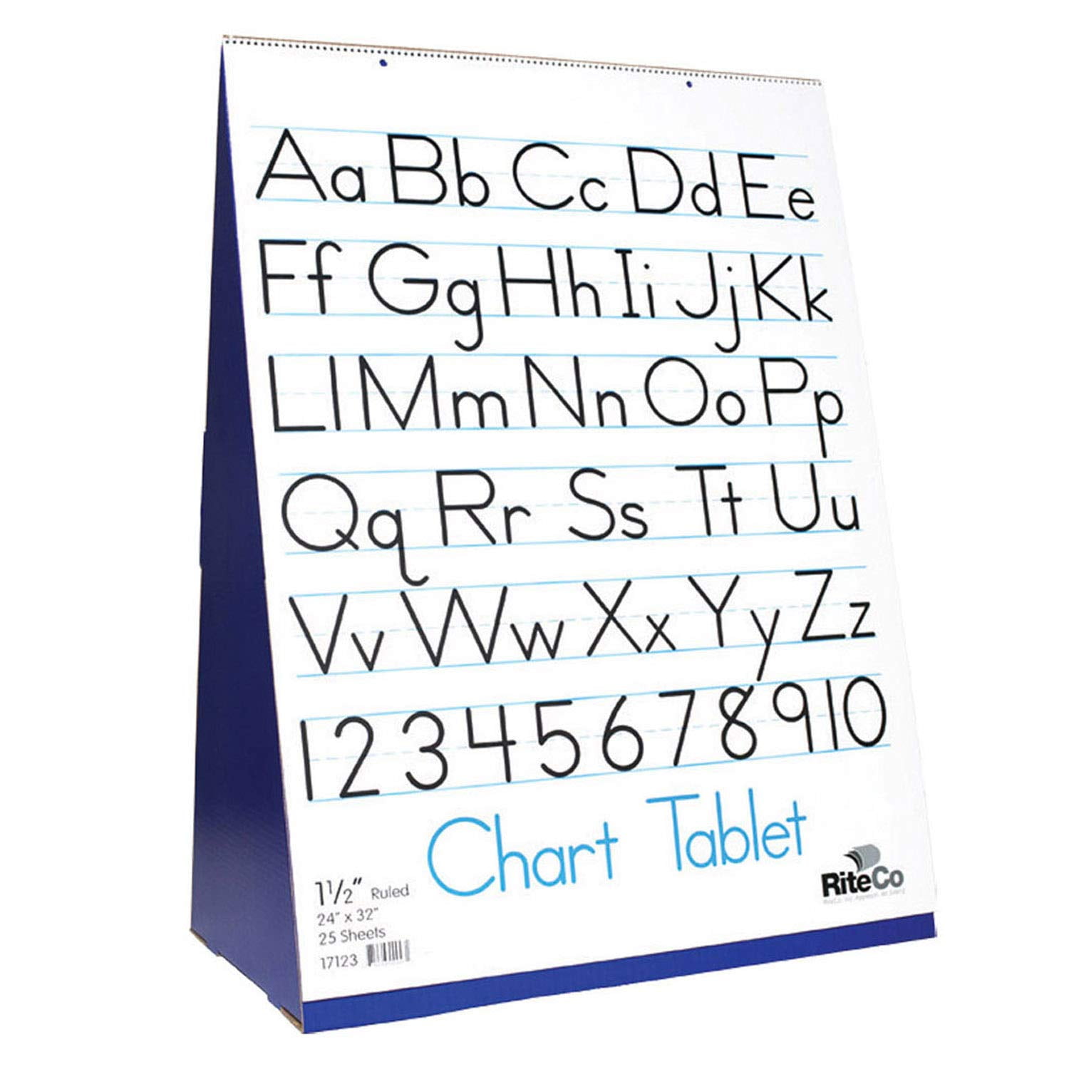 FLP30501 Spiral-Bound Flip Chart Stand with 1/2" Ruled Chart Tablet, Grade: 8 to Kindergarten By Flipside