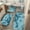 🔥 Blue, variant on Msgweeeg Bedroom Rug Room Rug Mixed Color Bath Mats 3 Set Large Size Winter Bathroom Rugs for 3 Pcs Toilet Mats Soft Water Absorption Non Slide Thick Washable Easiler To Dry Dark