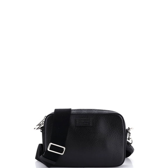 Pre-Owned Crossbody Camera Bag Leather and GG Coated Canvas Small By Rebag