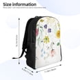 thumbnail image 4 of Fotbe Wildflowers Travel Laptop Backpack, Business Slim Sturdy Laptops Backpack, Water Resistant College School Computer Bag Gift for Men & Women Fits 15.6 Inch Notebook, 4 of 8