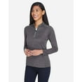 thumbnail image 2 of CORE365 CE401W Women's Kinetic Performance Quarter-Zip Pullover-Carbon/ Black-3XL, 2 of 5