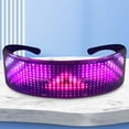 thumbnail image 3 of Gafas luminosas recargables por USB, gafas luminosas divertidas para fiestas y festivales, 3 of 9