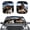 Astronaut Dachshund Dogs Print, variant on XYZCANDO Car Sun Shade with Tropical Palm and Hibiscus Pattern, Foldable Auto Sun Shade for Uv Block and Keeping Vehicle Cool for Daily Driving
