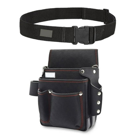 

ZHXXCUM Multi Functional Waist Bag Large Canvas Tool Bag Thickened Fabric Electric Heat