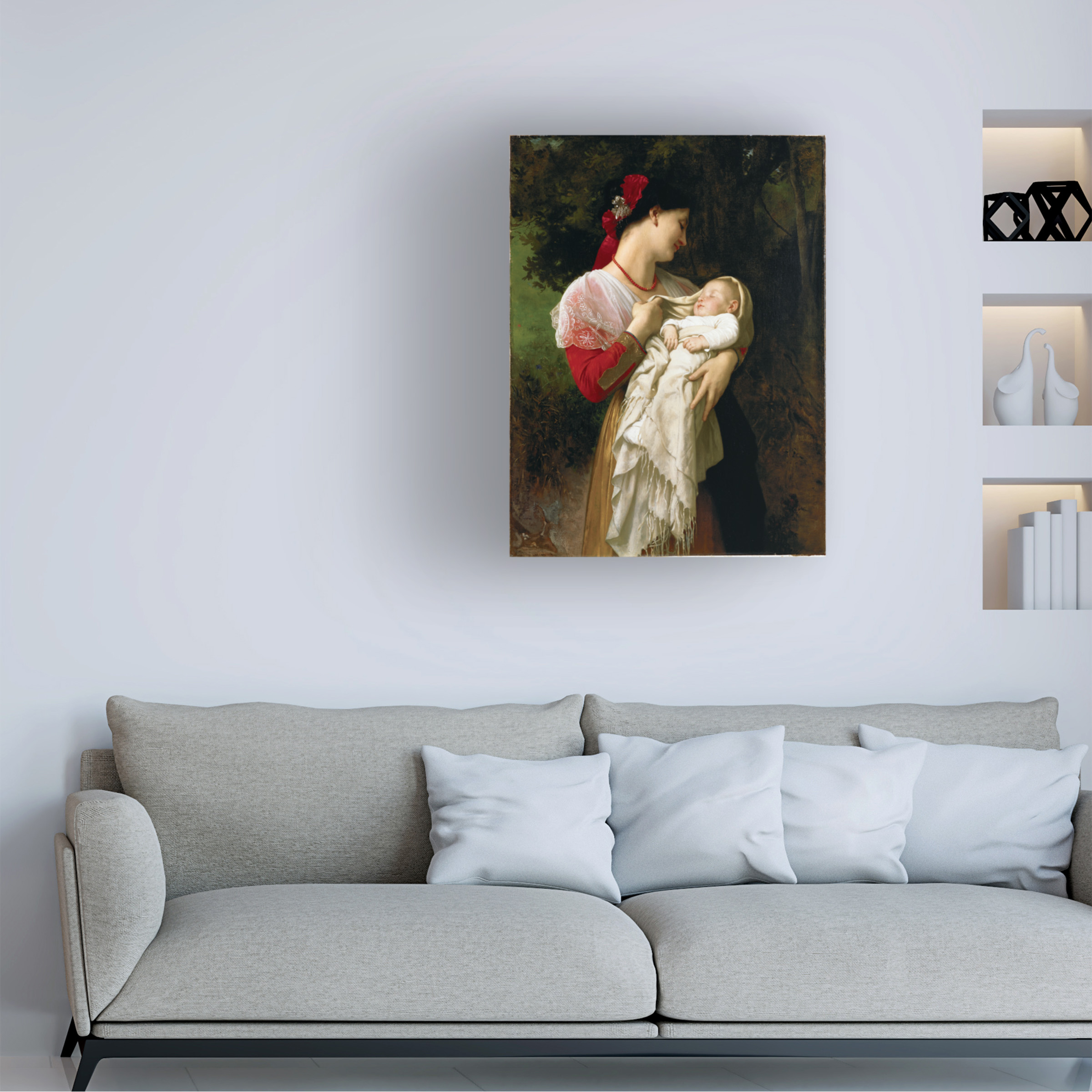 William-Adolphe Bouguereau 'Mother and Child' Canvas Art