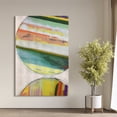 thumbnail image 6 of "Ethereal Spheres", Abstract Pattern Rendered on Gold Shagreen Wrapped Canvas Wall Art, sized 60"x40", 6 of 11