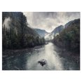 thumbnail image 2 of Design Art - Mountain River with Fog and Rain, 2 of 4