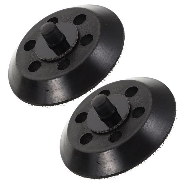 Tineasur 2pcs Black Sander Replacement Pad for Professionals and DIY Enthusiasts Buffing Use