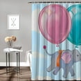 thumbnail image 2 of balloons  Bathroom Decor Set , multi size Colorful Luxurious Graphic Print Polyester Fabric Fashion Bathroom Decor Sets with Hooks  Shower Curtain Set shower curtain for bathroom decoration with, 2 of 7