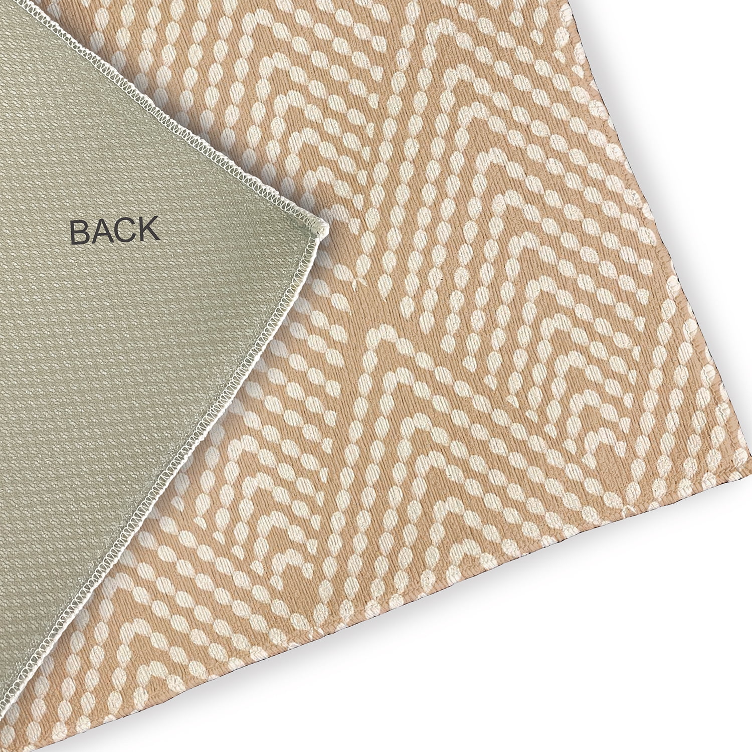 Simply Daisy 3' x 5' Basswood Brown Lifeflor Diamond Spring Chenille Indoor/Outdoor Rug