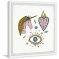 thumbnail image 2 of Marmont Hill Unicorn Swag Framed Painting Print, 2 of 6