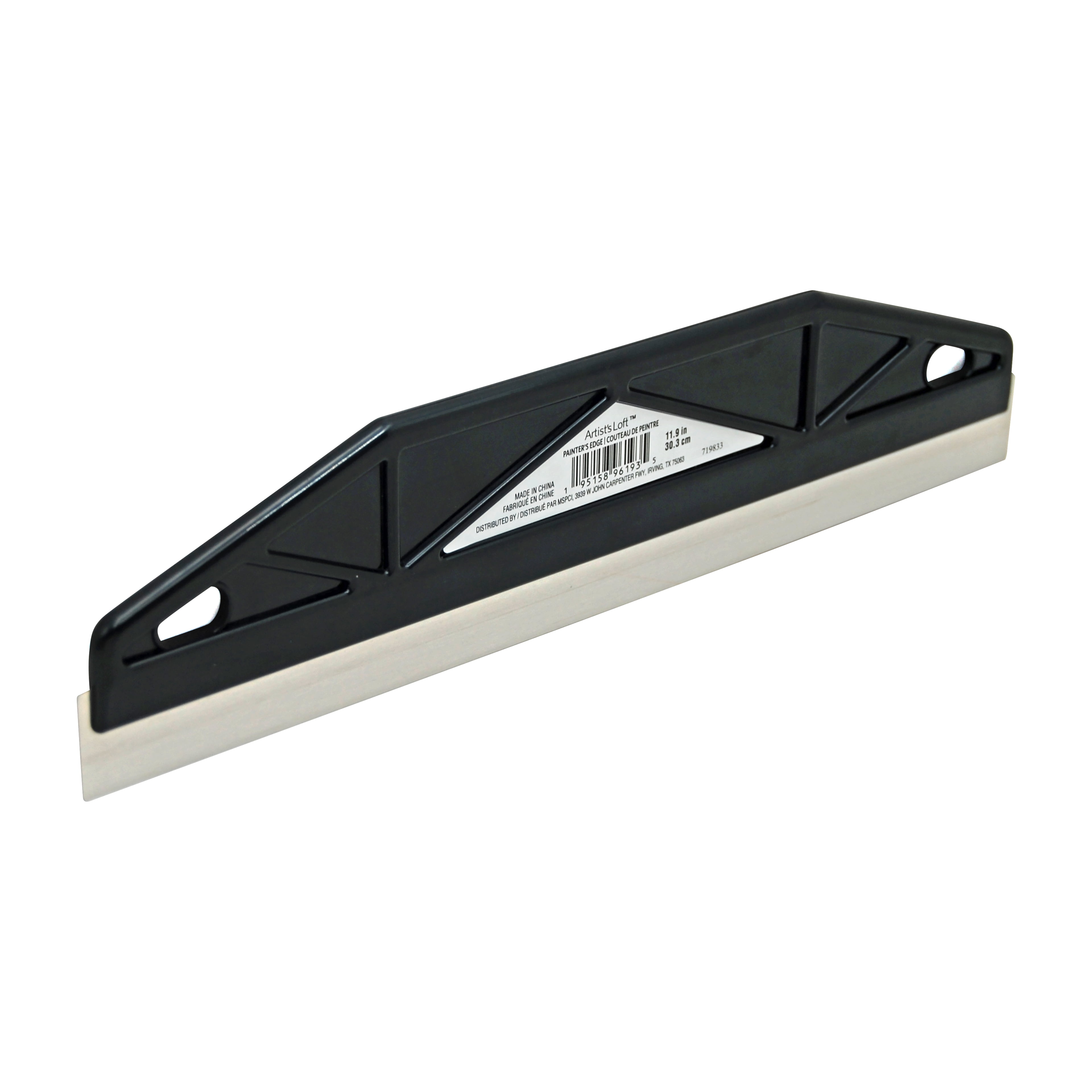 Artist's Loft 11.9" Painter's Edge - Stainless Steel Edge with Plastic Handle for Clean Paint Lines, 12 Pack