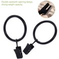 thumbnail image 4 of nipocaio 20pcs Black Curtain Rings with Clamps Metal Curtain Clips Hook，4.0mm×45mm, 4 of 5