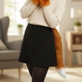 thumbnail image 4 of Vjnyvs Fox Ear Headband Gloves Tail Set Plush Animal Theme Party Accessory, 4 of 7
